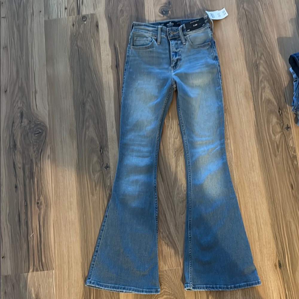 Women's Flared Blue Jeans